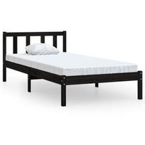 Lova VLX UK Single, juoda, 195.5x95.5 cm, su grotelėmis