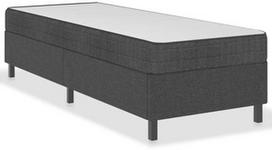 Lova VLX Box Spring 287462, pilka, 201x100.5 cm, su grotelėmis