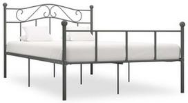 Lova VLX Metal 284534, pilka, 208x167.5 cm, su grotelėmis