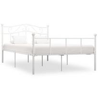 Lova VLX Metal 284520, balta, 208x167.5 cm, su grotelėmis
