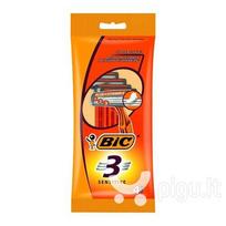 Vienkartiniai skustuvai BIC 3 Sensitive, 4 vnt.