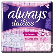 Higieniniai įklotai Always Dailies to Go Fresh Scent 20 vnt