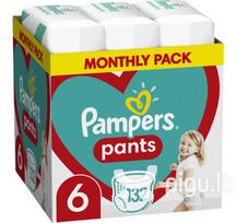 Pampers Pants, Monthly Pack, 6 dydis, 15+ kg, 132 vnt.