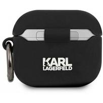 ausiniu deklas - Karl Lagerfeld "KLACA3SILRSGBK Rue St Guillaume Case AirPods 3" Black - 1 nuotrauka