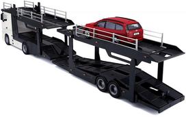 BBURAGO 1/43 Street Fire auto vilkikas Mercedes Benz Actros su Volkswagen Polo GTI Mark 5, 18-31458 - Atgauk 20%
