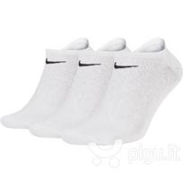 Nike Cotton Value 3pak SX2554-101 kojinės sportui (44763) (Balta spalva, 38-42 dydis)