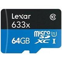 Pirkti LEXAR LEXAR 633X 64GB MICRO SDXC UHS-I HS WITH ADAPTER - Photo 1