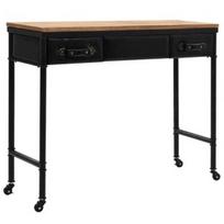 Konsolinis staliukas VLX Console Table 245758, juodas, 1000 mm x 335 mm x 800 mm