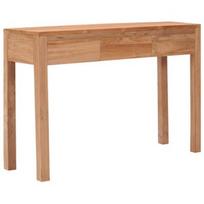 Konsolinis staliukas VLX Solid Teak Wood, rudas, 1100 mm x 350 mm x 750 mm