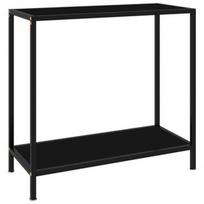Konsolinis staliukas VLX Console Table, juodas, 800 mm x 350 mm x 750 mm