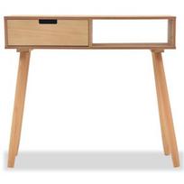 Konsolinis staliukas VLX, rudas, 800 mm x 300 mm x 720 mm
