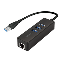 Pirkti LogiLink USB 3.0 to Gigabit Adapter with 3-Port USB Hub - Photo 1