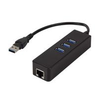 Pirkti LogiLink USB 3.0 to Gigabit Adapter with 3-Port USB Hub - Photo 2