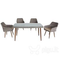 Lauko baldų komplektas Patio Marlene, rudas