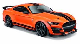 Žaislinis automobilis Maisto Die Cast Mustang Shelby GT500, juoda/oranžinė