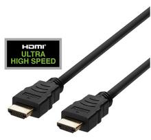 HDMI kabelis DELTACO ULTRA High Speed, 48Gbps, eARC, QMS, 8K at 60Hz, 4K at 120Hz, 3m, juodas / HU-3