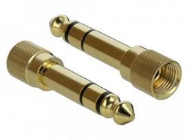 3.5 mm to 3.5 mm kabelis - DELOCK Stereo Jack Extension Cable 3.5 mm 3 pin male to female with 6.35 mm screw adapter 1 m - 3 nuotrauka