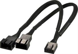 AKASA 4-pin PWM, 0.1m, juodas / AK-0022