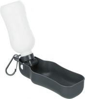 kelioniniai buteliukai - Dubenėlis maitinimui Trixie 2462 Bottle With Bowl Grey 250ml - 1 nuotrauka