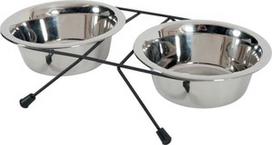 Dubenėlis maitinimui Zolux Stand With Bowls 2x1.3l
