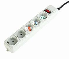 surge protector - Gembird Surge Protector 5 sockets 1.8m - 6 nuotrauka