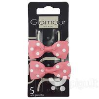 Plaukų segtukai su kaspinėliais Glamour 2 vnt