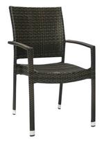 Lauko kėdė Home4you Wicker, ruda, 66 cm x 59 cm x 92.5 cm