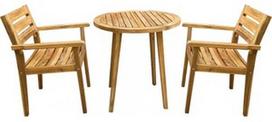 Lauko baldų komplektas Home4you Florian 10774647, rudas, 2 vietų
