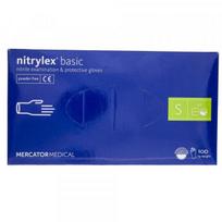 nitrylex - NITRYLEX Classic, nitrilinės, nepudruotos, mėlynos spalvos, S, 100 vnt. - 1 nuotrauka