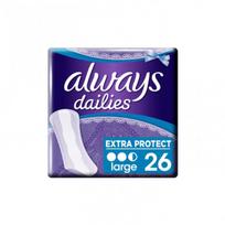 ALWAYS EXTRA PROTECT kvepiantys higieniniai įklotai (26 vnt.)