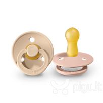 bibs 2 dydis - Natūralios gumos čiulptukas BIBS Vanilla/Blush - 1 nuotrauka