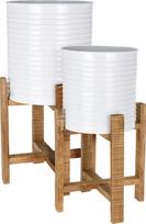 Vazonas Mondex Steel Flowerpot, baltas, Ø 280 mm