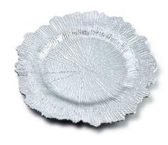 Lėkštė Mondex Blanche 10079521, 33 cm x 33 cm x 2 cm, Ø 33 cm, sidabro