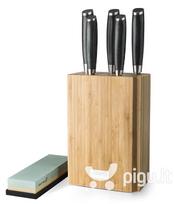 peiliu stovas - Peilių rinkinys bambukiniame stove G21 Gourmet Damascus 6002216 - 1 nuotrauka