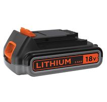 li ionu akumuliatoris - Akumuliatorius 18V 2,5 Ah Li-ion, Black & Decker - 1 nuotrauka