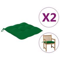 Kėdžių pagalvėlė VLX Fabric 314911, žalia, 500 mm x 500 mm, 2 vnt.