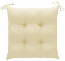 Kėdžių pagalvėlė VLX Fabric 314868, kreminė, 400 mm x 400 mm, 6 vnt.