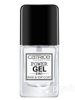 Nagų lako pagrindas ir viršutinis sluoksnis Catrice Power Gel 2in1 10.5 ml