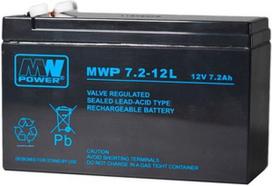 agm akumuliatoriai 12v - MPL Power Elektro MWP 7.2-12L, 7.5 Ah - 1 nuotrauka