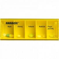 Dežutė vaistams  ANABOX vienai dienai,1vnt,