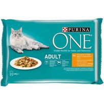 ONE ADULT vištiena, šparagai, pupelių padaže, 4 x 85 g
