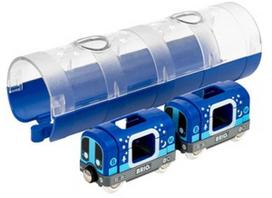 gelezinkeliams - Rinkinys Brio World Metro Train & Tunnel 33970, mėlyna - 1 nuotrauka