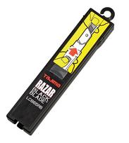 Laužomos geležtės 25mm, juodosios dispenceryje 10vnt, Tajima Razar Black