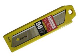 Laužomos geležtės 18mm kietame dėkle 50vnt, Tajima