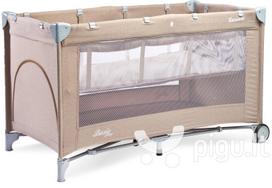 maniezai - Maniežas-kelioninė lovytė Caretero Basic Plus, Beige - 1 nuotrauka