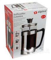 french press kavinukas arbatinukas - Kavinukas Alpina, 1 L - 1 nuotrauka
