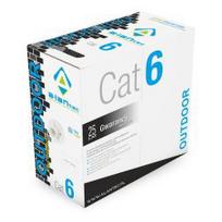 6 cat lan - Alantec KIU6OUTZ305 tinklo kabelis Juoda 305 m Cat6 U/UTP (UTP) - 1 nuotrauka