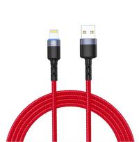 usb duomenu - Tellur Data cable USB to Lightning with LED Light, 3A, 1.2m red - 1 nuotrauka