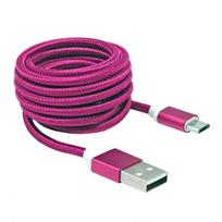 usb micro 0.5m - Sbox USB->Micro USB M/M 1.5m USB-10315P pitaya pink - 1 nuotrauka