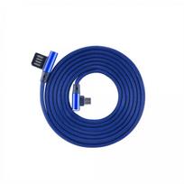 telefono laidai - Sbox USB->Micro USB 90 M/M 1.5m USB-MICRO-90BL blueberry blue - 1 nuotrauka